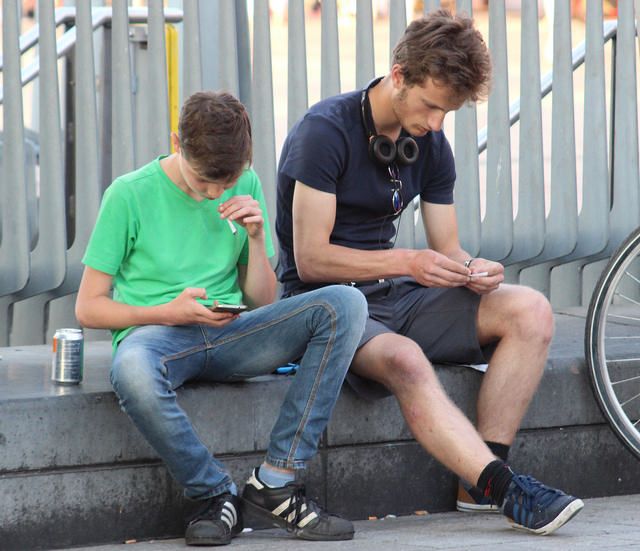 Teens With Smartphone