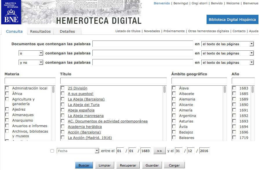 Bne - Hemeroteca Digital