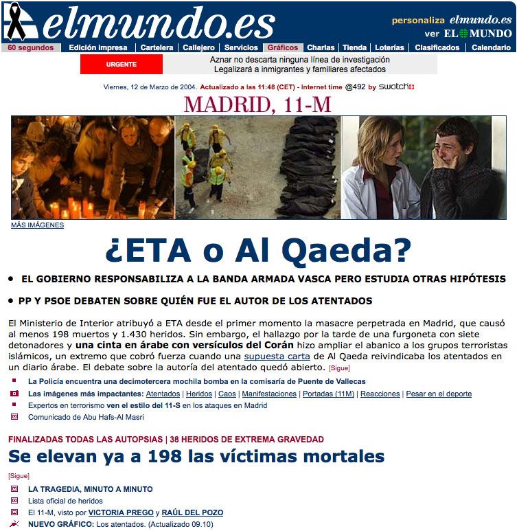 Hemeroteca El Mundo 12 Marzo 2004