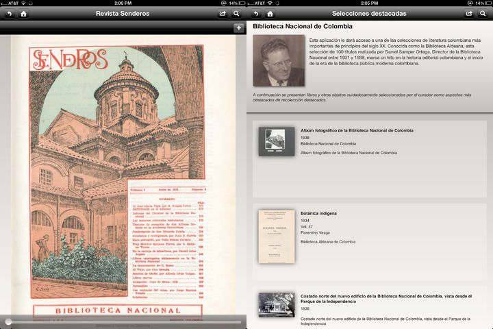Biblioteca Nacional de Colombia - iOS app