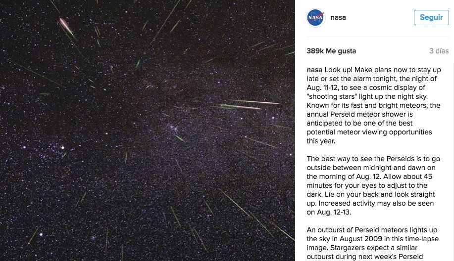 Instagram NASA