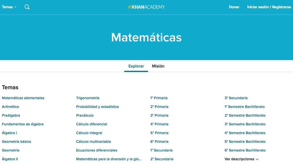 khan matemáticas en bachiller