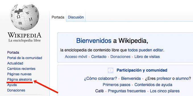 Wikipedia - Página aleatoria
