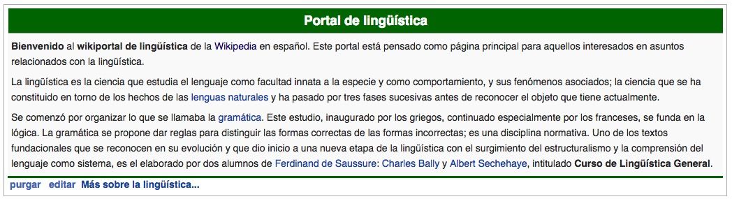 Wikipedia: Portal De Lingüistica