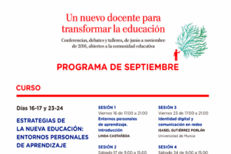 Formación docente en Entornos Personales de Aprendizaje