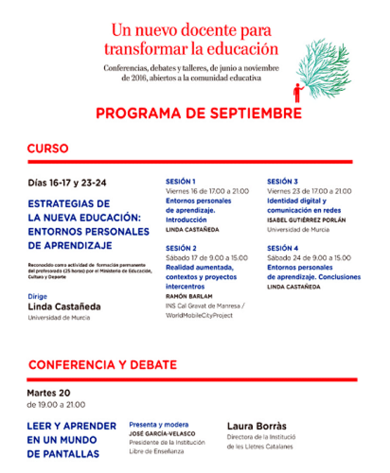 Formación docente en Entornos Personales de Aprendizaje