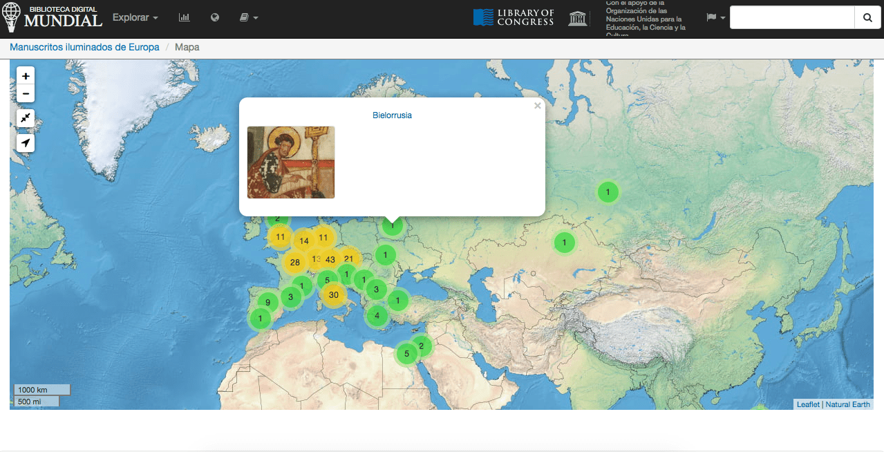 Mapas Interactivos De La Biblioteca Mundial Digital