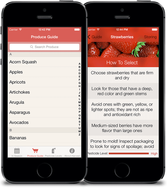 harvest app for food for android