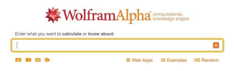 Wolfram Alpha main