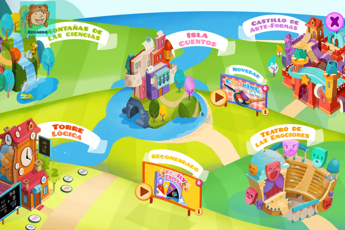 Cuentos y juegos interactivos en la biblioteca de Smile and Learn