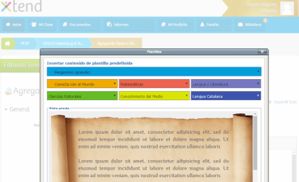Conocimientos y contenidos compartidos con Xtend