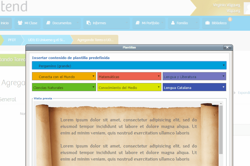 Conocimientos y contenidos compartidos con Xtend