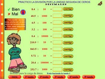 Divisiones con el tanque matemático