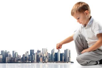 cropped Children playing