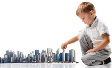 cropped Children playing