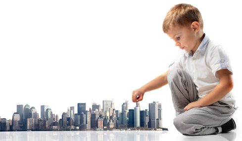 cropped Children playing