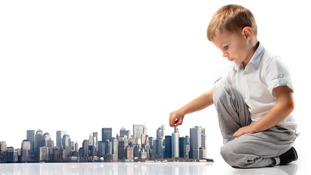 cropped Children playing
