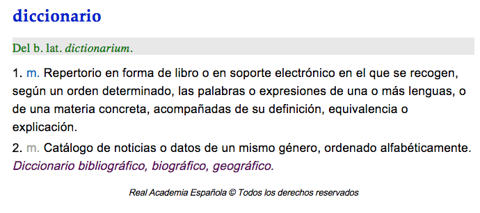 Diccionario De La Lengua Española, Rae