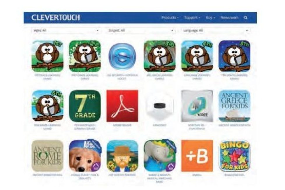 Monitores interactivos de Clevertouch con aplicaciones adecuadas para el aula 2