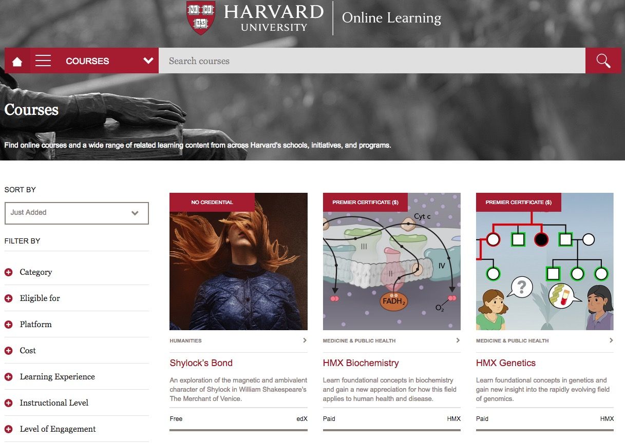Harvard Online Learning - Formación Online