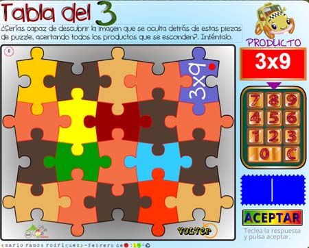 Los Puzles Y Las Tablas De Multiplicar