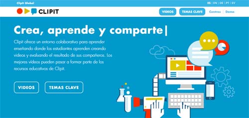 Redes sociales educativas: Clipit