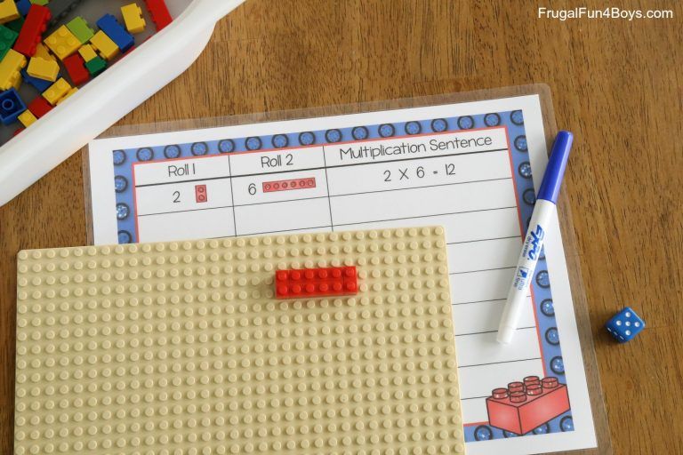 Tablas de multiplicar con lego