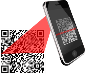 usar códigos QR en educación - móvil escaneando