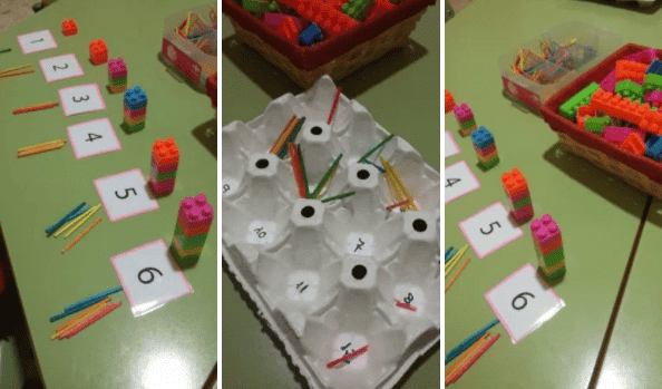 actividad matematicas manipulativas infantil