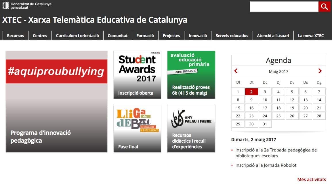 Portal educativo de Cataluña