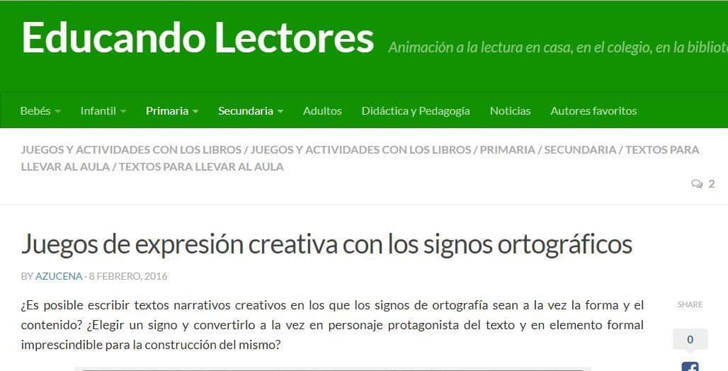 Expresión creativa con signos ortográficos