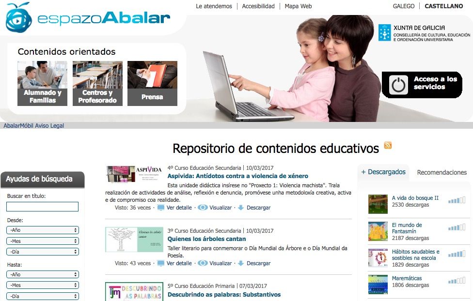 Portal educativo de Galicia