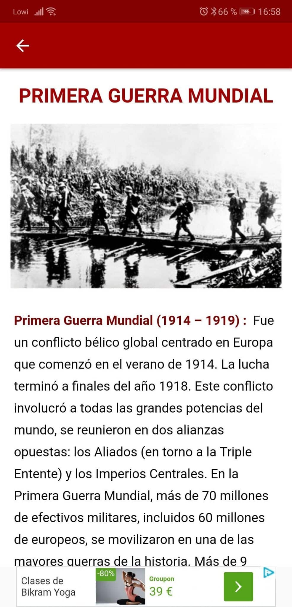 Historia Universal App