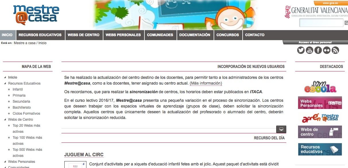 Portal educativo de Comunidad de Valencia