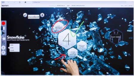 Monitores Interactivos De Hitachi Con El Software Snowflake 2