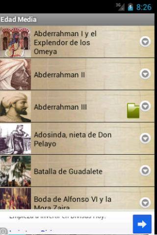 pasajes de la historia app