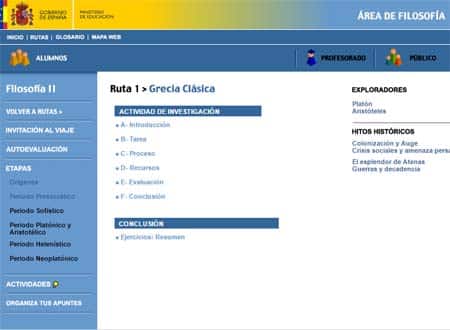 Área de filosofía