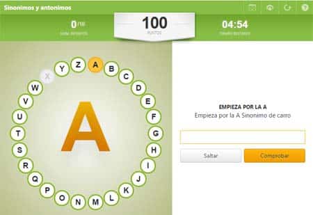 Educaplay, sinónimos y antónimos