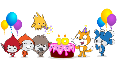 Scratch cumple 10 años