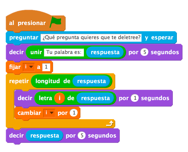 Scratch Programa Deletrear 2