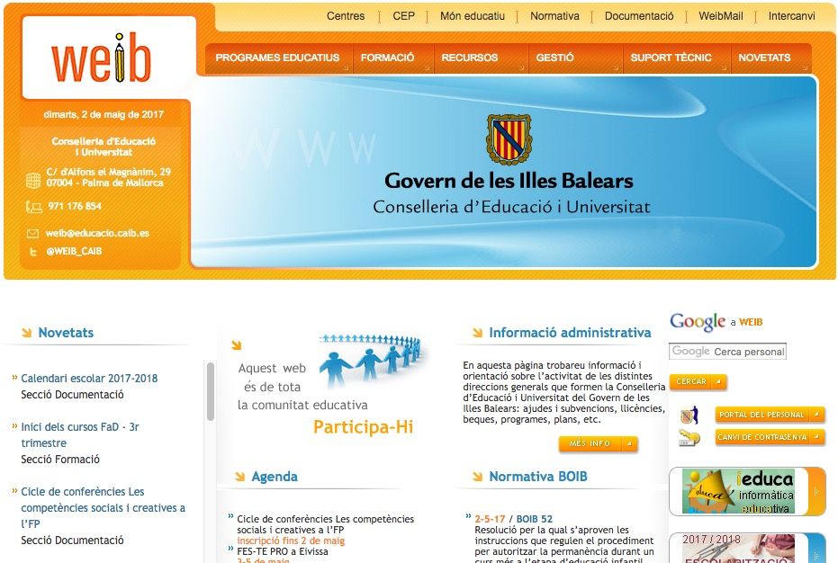 Portal educativo de Islas Baleares