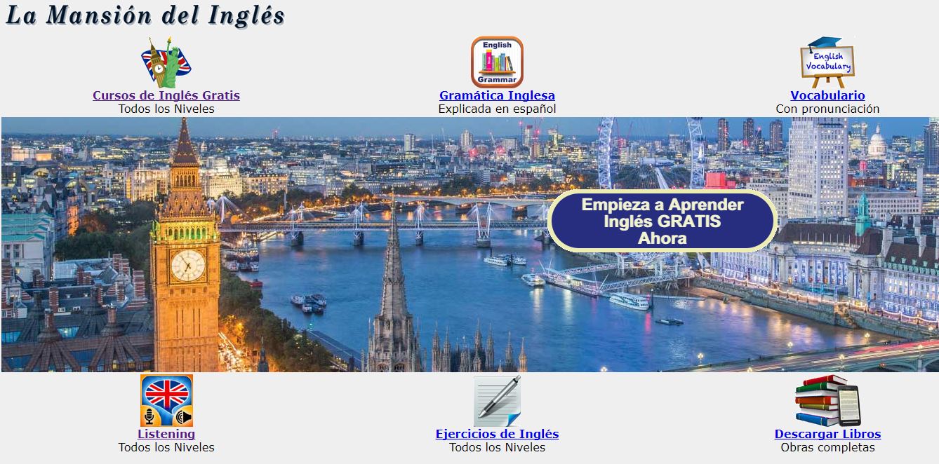 webs para aprender inglés la mansion del ingles