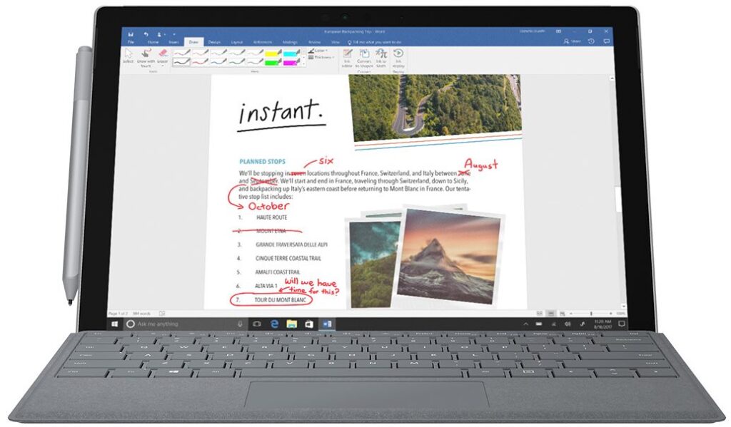 windows ink surface