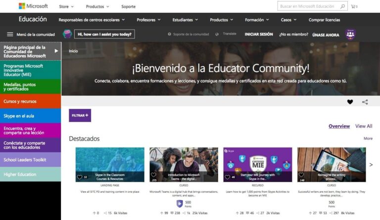Formación on line, a distancia y gratuita para docentes, de Microsoft 4