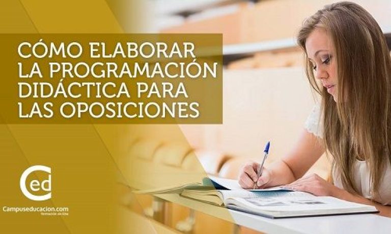 Programación didáctica para las oposiciones