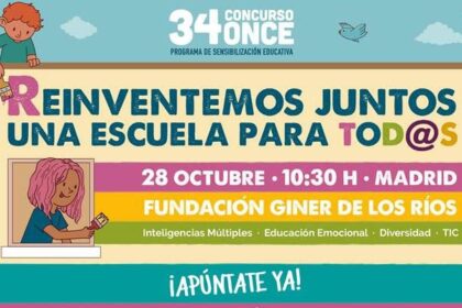 ‘Reinventemos juntos una escuela para tod@s’, la jornada para docentes del concurso de la ONCE 1