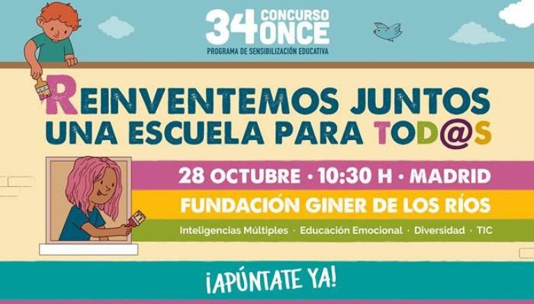 ‘Reinventemos juntos una escuela para tod@s’, la jornada para docentes del concurso de la ONCE 1