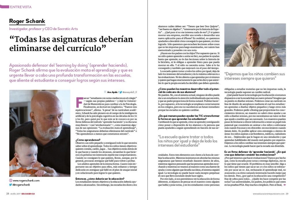 entrevista roger schank