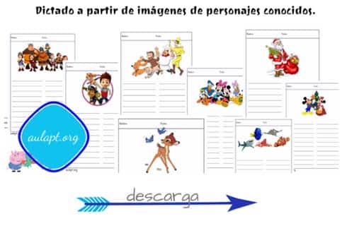 Personajes Conocidos Recursos Para Hacer Dictados En Primaria