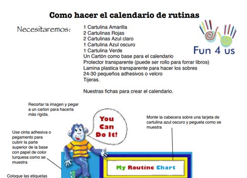 Calendario De Rutinas